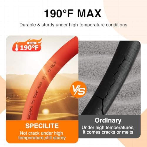 SPECILITE 3/4" x 15FT Hot/Cold Short Leader Garden Water Hose, -50℉-190℉ - Image 4