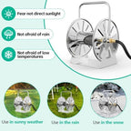 SPECILITE Garden Hose Reel, Holds 5/8In 75ft Capacity, with 6ft Leader Pipe - Image 3