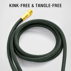 HBlife 150ft Garden Hose, Non Expandable Garden Hose with 10 Function Sprayer Nozzle, Flexible Lightweight Water Hose for Yard, Lawn, Car Wash and Outdoor - Image 5