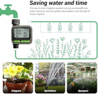 Sprinkler Timer System w/Brass Splitter|Programmable Water Timer for Garden Hose, Outdoor Soaker Hose Timed with Rain Delay/Manual/Automatic Watering System, Digital Irrigation for Yard, Lawn - Image 6