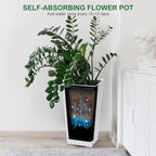 Garvee 22.5" Tall Planters Set of 2, Outdoor＆Indoor White Planter Pots - Image 7