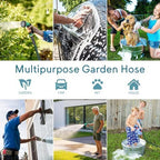 Garden Hose 100 ft, 2026 No Kink Expandable Water Hose 100ft with 10 Function Nozzle, Solid Metal Fittings, Durable Outer Fabric, Lightweight, Flexible, Leak-proof, Stretchy for Watering, Car Washing - Image 7