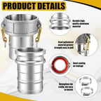 2 Set 4 Inch Camlock Fittings Type C&E - Image 3