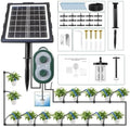 50FT Solar Automatic Drip Irrigation Kit System, Smart Self-Watering System with USB Charging for Outdoor Indoor Use, 2200mAh Automatic Watering System Supports 15 Pots for Garden, Balcony & Patio by MQUPIN