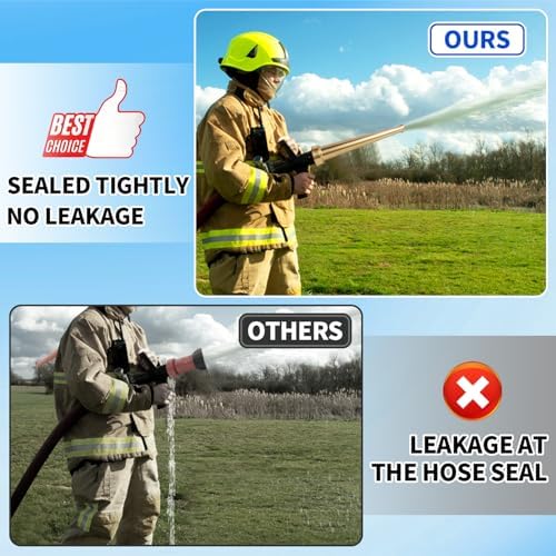 Brass Fire Hose Nozzle, 1.5'' NPT(NPSH) Straight Stream Fire Hydrant Nozzle - Image 6