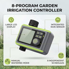 Programmable Garden Watering Timer 8 Programs - Image 6