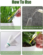 Tomorotec Glass Plant Watering Globes, Self Watering Spikes 3 Large+3 Small - Image 6