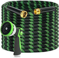 Garden Hose 75ft Flexible Non-Expandable Water Hose Ultra Lightweight Kink-Free Leak-Proof Durable & Abrasion-Resistant with 3/4" Brass Fittings for Patio Yard RV and Outdoor Use by YEENUO