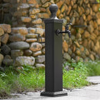 Outdoor Vintage Column Faucet, Freestanding Hose Holder, Vertical Garden Water Column, Yard Hydrant for Washing Cars and Watering(74cm/29.1in) - Image 2