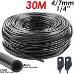 Garden Watering Hose Irrigation 4/7mm Pipe with Hole Punchers, Fit Drip Irriagtion System Kit Greenhouses Balcony 10m-30m(30m) - Image 2