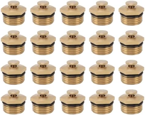 Brass Misting Nozzles, 1/2 Inch Adjustable Atomizers Dust Control Cooling by Unknown