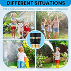 Quick Connect Hose Fittings Male and Female Set, 3/4 Inch Water Hose Connector with Rubberized Grips, Aluminum Garden Hose Fitting Quick Connector for Garden Kitchen(4 Sets) - Image 5