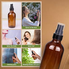 GIVAMEIHF 4 oz Amber Glass Spray Bottles for Essential Oils, Small, 35Pack - Image 4