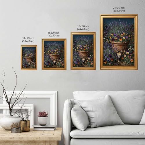 Gold Vintage Framed Antique Books Wall Art, Still Life Painting Print - Image 3