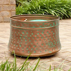 Liberty Garden 1917-G Hose Pot, Hammered, Patina & Bionic Steel PRO Garden Hose - 304 Stainless Steel Metal 75 Foot Garden Hose – Heavy Duty Garden Hose Lightweight - Image 4