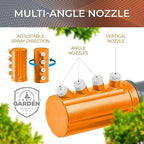 Joeys Garden Rotating Lawn Sprinkler for Yard & Kids, 360° Coverage, Orange - Image 3