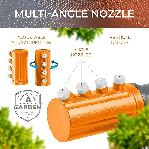 Joeys Garden Rotating Lawn Sprinkler for Yard & Kids, 360° Coverage, Orange - Image 3