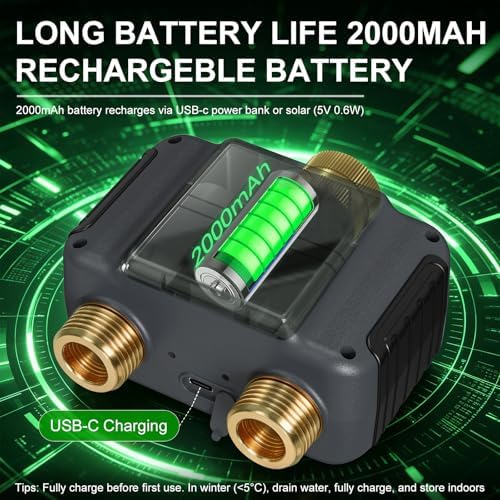 120FT WiFi Solar Drip Irrigation System, Dual Zone Timer - Image 5