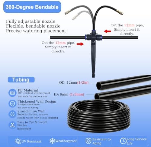 Drip Irrigation Kit, Adjustable Watering System for Potted Plants - Image 4