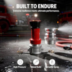 2 Inch NH Fire Hose Nozzle Kit, Metal Fireman Hose Accessory, 90 psi Pressure Output, 50 ft Range, Adjustable Spray for Fire Fighting, 6.7 x 3.9 x 5.9 in - Image 3