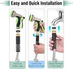 UNCO- Stainless Steel Metal Hose with 10 Functions Spray Nozzle, 75 ft, No Kink, Metal Garden Hose - Image 6