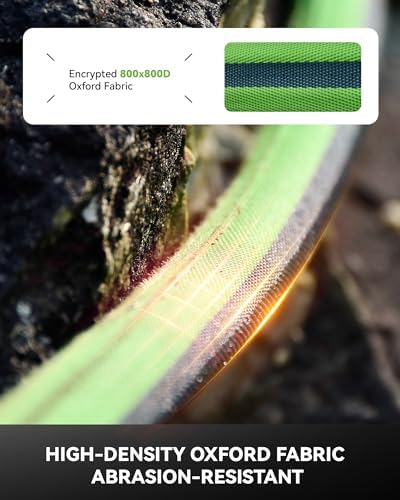 RAINPOINT Garden Hose 75FT, Up to 60% Lighter Non-Expanding Water Hose with TPE Inner Tube, Lightweight & Flexible Anti-Kink Hose, 800D Oxford Fabric, Weather-Resistant, 450PSI Burst, 3/4" Fittings - Image 3