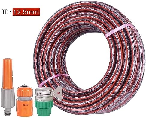 Watering Hose Pipe High-Pressure 1/2" Hose, Garden Hose Pipe Reel Renforced PVC Anti Kink, Outdoor Hosepipe, 3 Layer Water Hose with Connectors Set (Color : Gray, Size : 15m) - Image 3