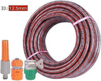 Watering Hose Pipe High-Pressure 1/2" Hose, Garden Hose Pipe Reel Renforced PVC Anti Kink, Outdoor Hosepipe, 3 Layer Water Hose with Connectors Set (Color : Gray, Size : 15m) - Image 3
