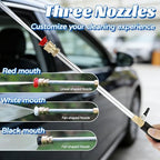 Garden Hose Nozzle High Pressure Washer with 3 High-Pressure Nozzles, High Pressure Wand for Garden Hose, Garden Hose Attachment for Patio Outdoor Cleaning (Set A-3Nozzles) - Image 2