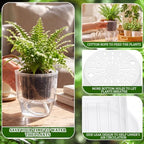 Self Watering Plant Pots, 4.3'', Transparent, 54 Pcs - Image 3