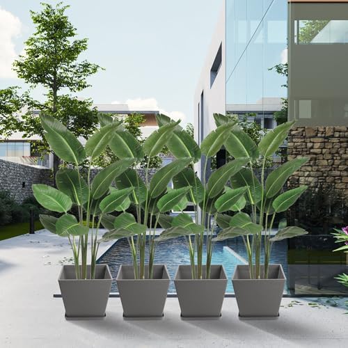 Kozyard 4Packs Taper Planter Indoor Outdoor Plant Pots - Image 5