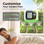 Sprinkler Timer, Watering Timer Brass Inlet for Garden Hose, Programmable Hose Timers w/Rain Delay, Outdoor Soaker Auto& Manual Drip Irrigation Controller System for Lawn Yard Greenhouse - Image 3