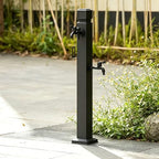 Outdoor Antize Faucet Hydrant, Vertical Garden Water Column with Hose Hook. Aluminum Alloy Pipe Free Stand. Side Bottom Inlet Irrigation Spigot for Yard Farm Cleaning. Weatherproof Design by Unknown