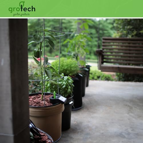 GroTech Garden GoFern Self Watering Hanging Planter - Hanging Planters with Sleek Back Design - Sturdy Chain Hanger Basket with One Gallon Reservoir for Ferns, Cascading Flowers, & More - (Set of 2) - Image 4