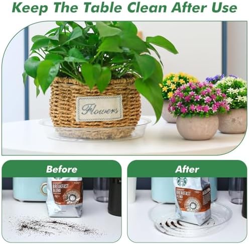 30 Pack 14 Inch Plant Saucer Clear Plant Saucers for Outdoors Plant Drip Trays Extra Large Plant Saucer Dish Plant Pot Saucers Planter Trays for Outdoor Plants Bulk - Image 3