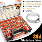 660Pcs 26 Sizes Single Ear Hose Clamps Kit,5.3-36.1mm - Image 2