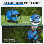 SPECILITE Metal Garden Hose Reel, 360° Rotation Frame, 75-100 FT, Blue - Image 5