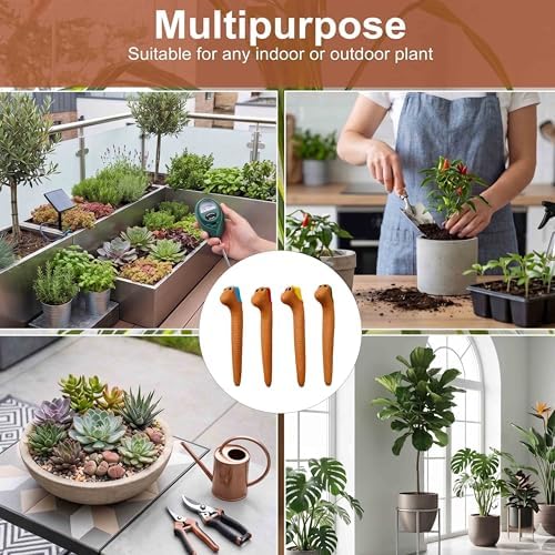 Set of 12 Cute Worms Plant Water Meter, Soil Moisture Indicator - Image 7