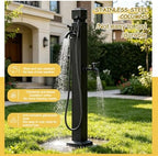 Floor-Mounted Water Feature Column Stainless Steel Hose Stand with Spigot, Vertical Garden Tap for Patio Yard Lawn Irrigation Washing, Yard Hydrant(Style 1,Height: 60cm/23.6in) - Image 6