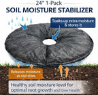 SteadySpring® 24" Smart 30+Day Tree Watering Mat - AUTO Refills with RAIN and Slow Releases As Plant Needs - for Root Balls 11" - 15" Dia Slow Release Technology Prevents Over and Under Watering (1) - Image 3