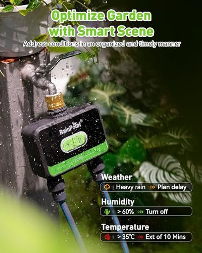 RainPoint WiFi Water Timer WiFi Hose Timer Smart Irrigation System for Garden Lawn Yard - Image 6
