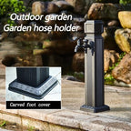 Outdoor Stainless Steel Cylindrical Garden Water Column,freestanding Hose Stand with Faucet,for Garden Farm Pasture Backyard Irrigation Washing,44in - Image 5