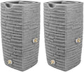 Good Ideas Impressions Riverwalk Rain Water Collection Barrel, 2 Pack by GoodIdeas