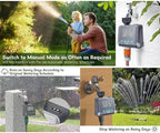Sprinkler Timer, Programmable 1 Outlet Rain Delay Manual Mode Water Hose Timer, Irrigation System with Digital Display and Connectors for Yard Lawn Patio - Image 5