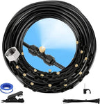 GMAULEE Misting Cooling System, DIY 78.8FT(24M) Misting Line +24 Brass Mist Nozzles+ a Brass Connector(3/4'') Outdoor Mister System for Patio Waterpark Garden Trampoline Greenhouse by GMAULEEWaterMistingSystem