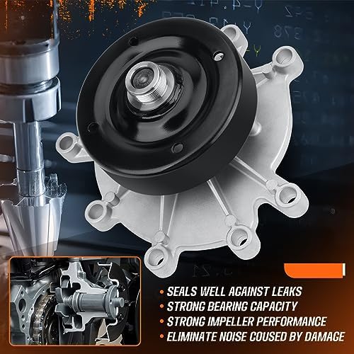 AW7163 Professional Water Pump Kit With Gasket Fit For Dodge Ram 1500 Dakota Durango,Grand Cherokee, Liberty, Chrysler Aspen,Mitsubishi Raider 3.7L V6;4.7L V8 - Image 2