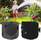 for heavy-duty 600D Oxford Garden Hose Reel Cover, Waterproof and Dustproof Protective Case with Inner PU Coating, for custom Fit for 60x45x60cm Wall-Mounted Retractable Hose Reels(Gray) - Image 5