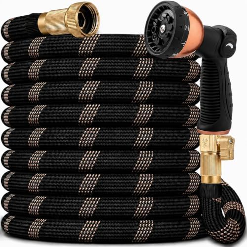 Flexible Garden Hose 100 ft, Ultra Lightweight Leak-Proof Water Hose by CHIALSTAR