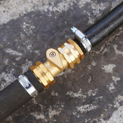 UNWAVER Garden Hose Shut Off Valve,3/4" GHT Brass Water Ball Valve-10Pcs - Image 3