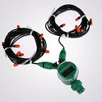 15m 4mm Hose with Micro Drip Irrigation Kit with Nozzle Sprinkler and Timer - Image 3